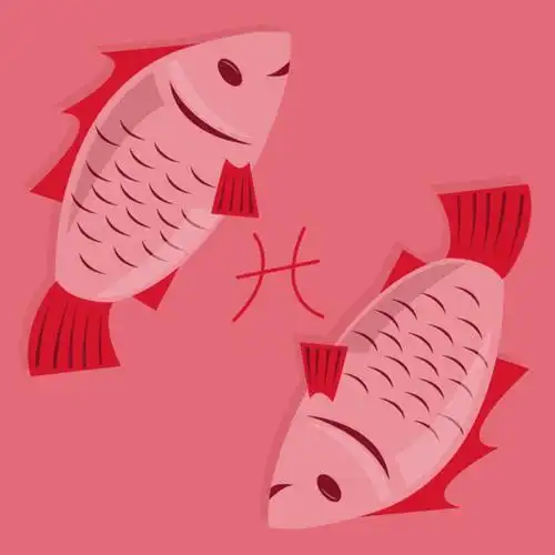 由英国设计插画师martin lee绘制的12星座可爱萌物 双鱼