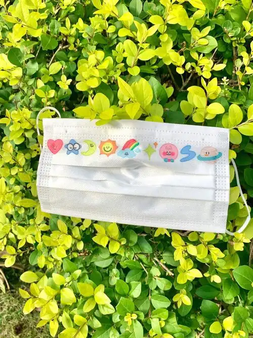 rainbowboo新品78原创可爱涂鸦星星月亮口罩