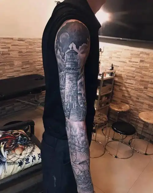 花臂纹身图片_手臂纹身图案