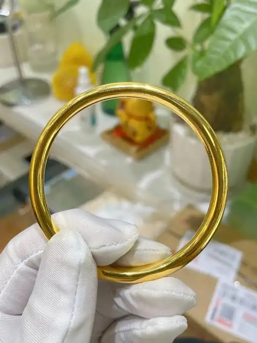 黄金光面手镯32克