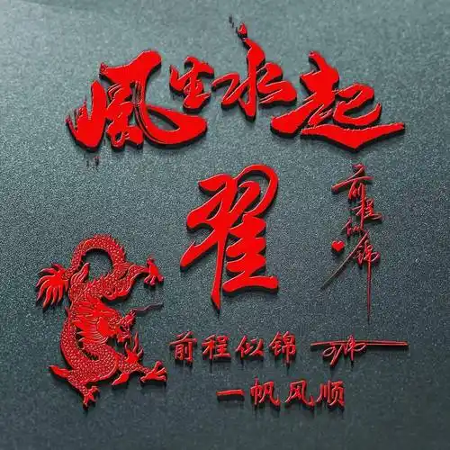 姓氏头像第963期,2024新年风生水起专属签名头像,请查收_评论_公众