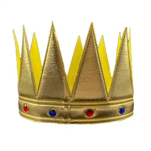 国王皇帝皇冠帽子王冠话剧舞台表演道具王子节日儿童成人舞会生日