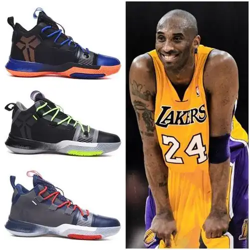 科比24系列篮球鞋男高帮黑色耐磨学生运动板鞋秋季防滑耐磨战靴男