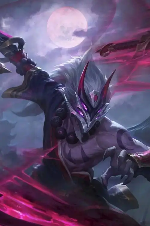 英雄联盟lol无极剑圣易大师猩腥红之月皮肤原画