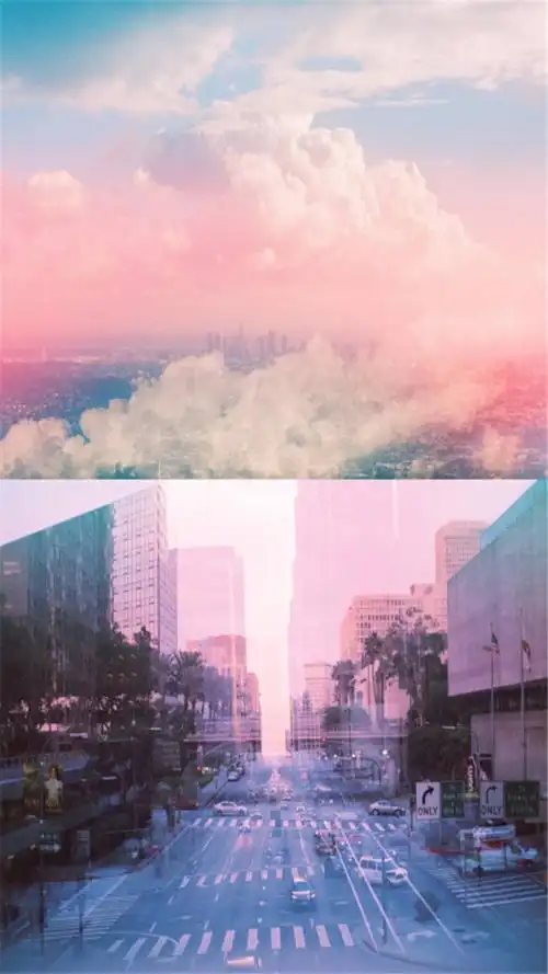 hi 壁纸 粉色系.分屏高清.梦幻卡通可爱.平铺锁屏