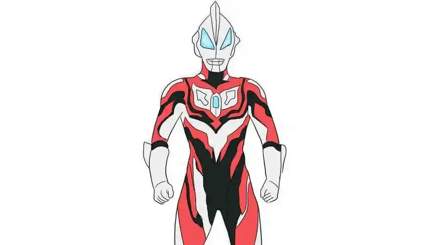 帅气的捷德奥特曼儿童卡通简笔画