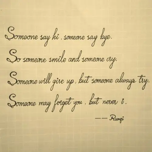 原创 手写 花体 英文 句子 翻译 文字 情话 by:ruaqi 关注微博:十月桃