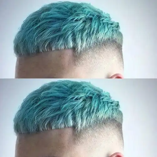 男生盖盖头镂空两侧发型图片刻痕更帅