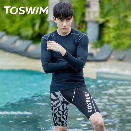 toswim《游泳先生》明星同款 男士五分及膝游泳裤专业泳裤