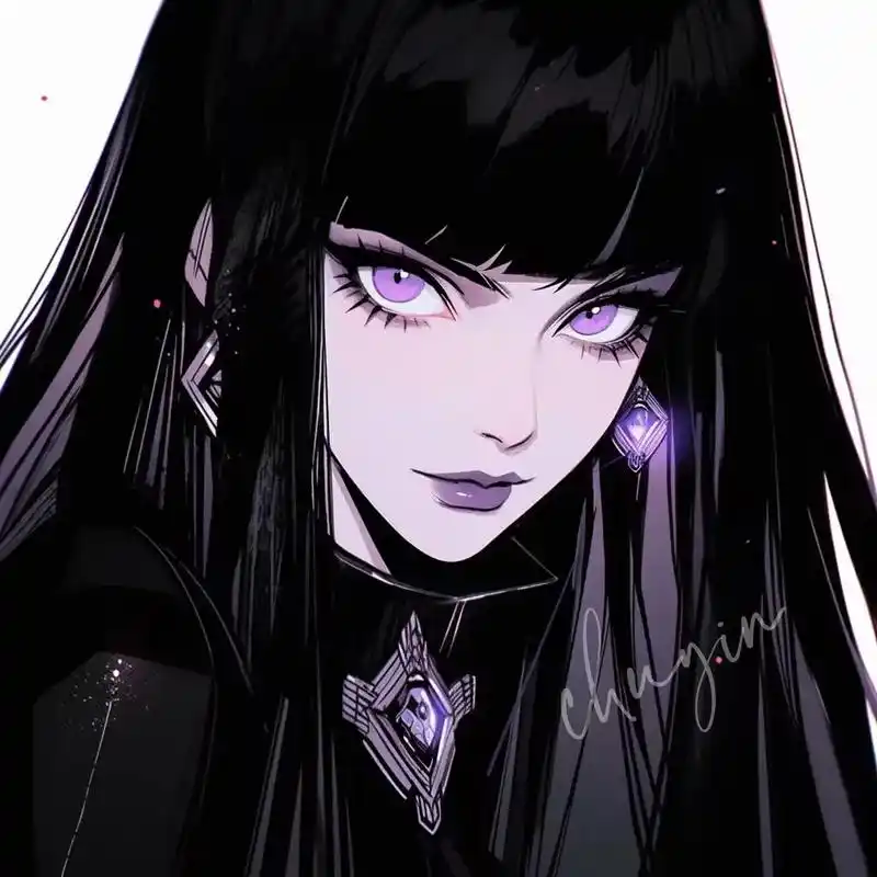 紫色系女生头像也太好看了吧#动漫女头 #女生头像 #拽姐头像 - 抖音