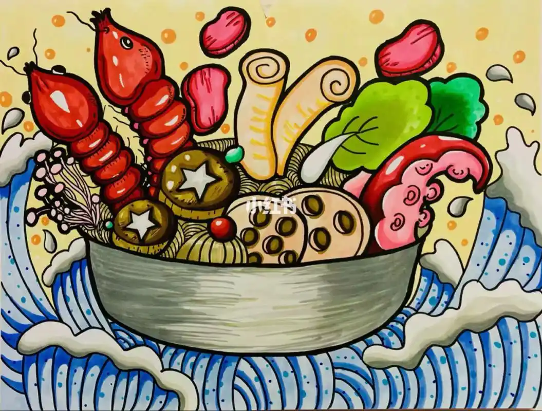 马克笔绘画 儿童画