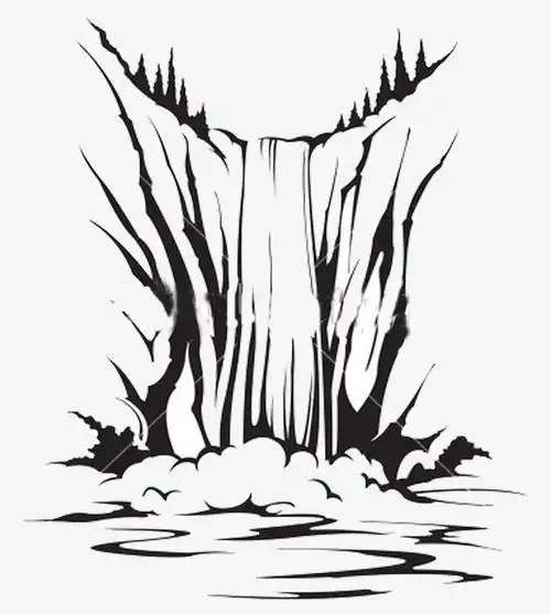 关键词 简笔画瀑布水卡通卡通瀑布