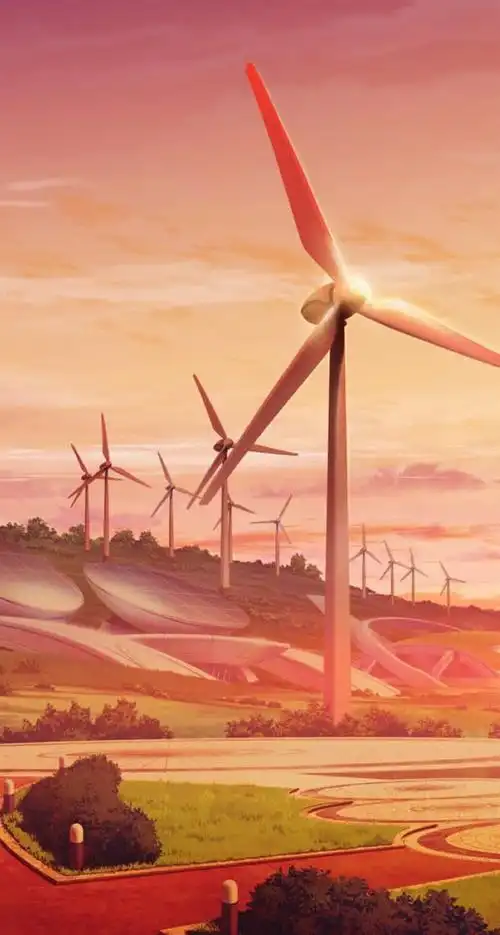 环境渲染日本动漫风车彩绘