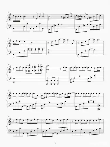 周杰伦《mojito》钢琴谱,五线谱,简单易学