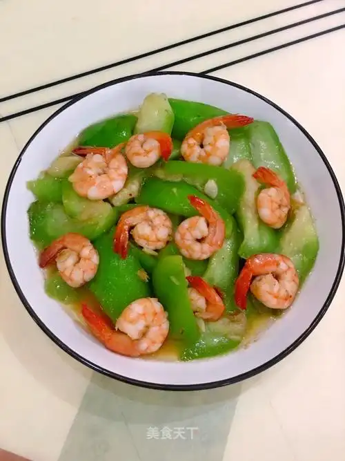 虾仁炒丝瓜的做法步骤