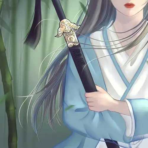 原创插画【竹林侠女】