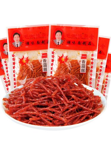 毛湘德香菇丝辣条片香辣丝8090后怀旧吃货小时候零食麻辣小吃食品