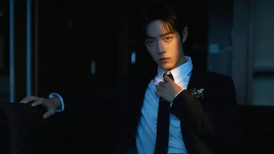 电脑壁纸 明星 大陆明星 肖战天秤刺绣西服帅气迷人写真