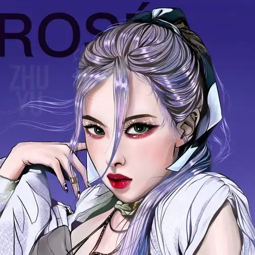 blackpink回归造型手绘头像