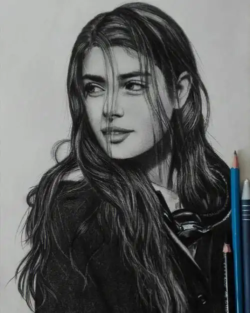 人像素描作品选摘