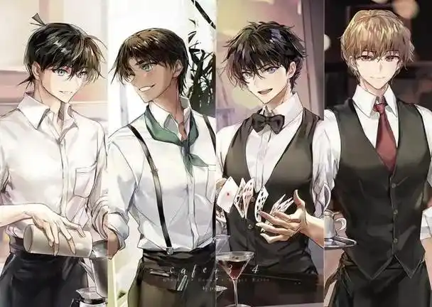 名侦探柯南 #抖音小助手  谁会拒绝名柯f4呢?99 - 抖音