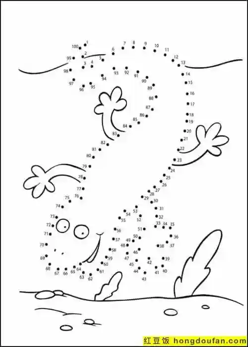 数字启蒙,数字连线图数字连线画数数,数数游戏,有趣,游戏图片,点,点点