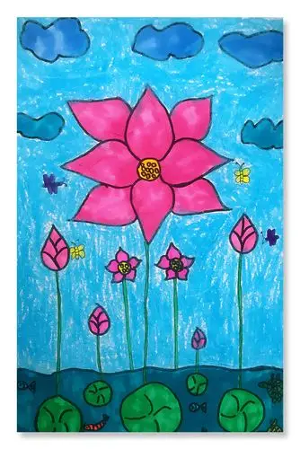 经开四小高坡分校"庆元旦"学生绘画作品集