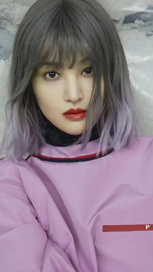 郑爽时尚短发写真图片手机壁纸