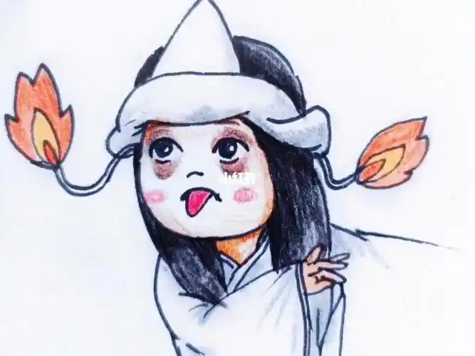 治愈插画 #创作灵感   #原创  #湘琴  #q版人物 #可爱表情包 #画画