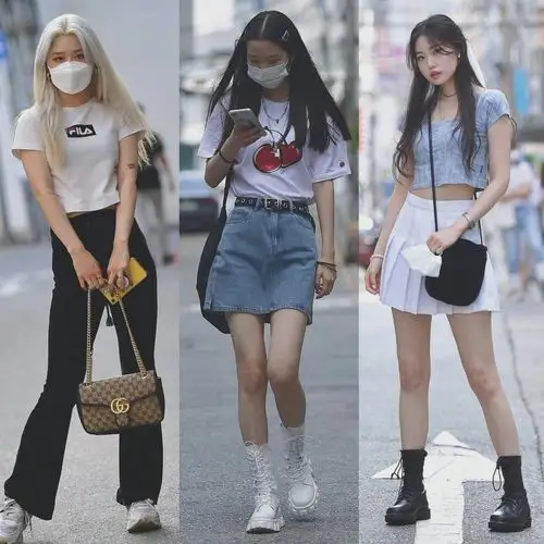 首尔街拍韩国女生时髦有型的穿搭指南