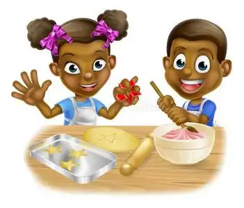 吃面包的非洲小孩图片