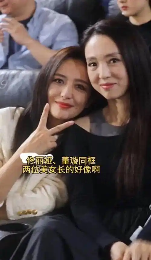 佟丽娅和董璇之间的距离越来越远,一个看起来气度不凡,一个却老得像