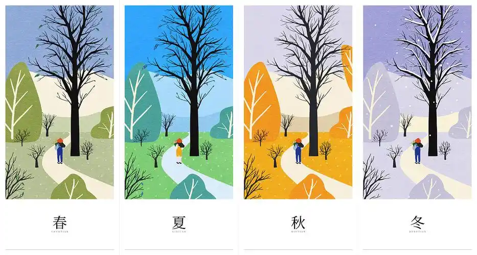 ·春夏秋冬·_光明纯牛奶-站酷zcool