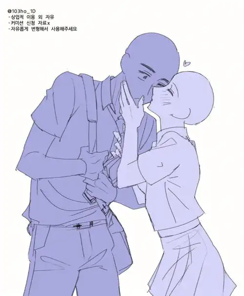 校园情侣互动姿势参考素材分享