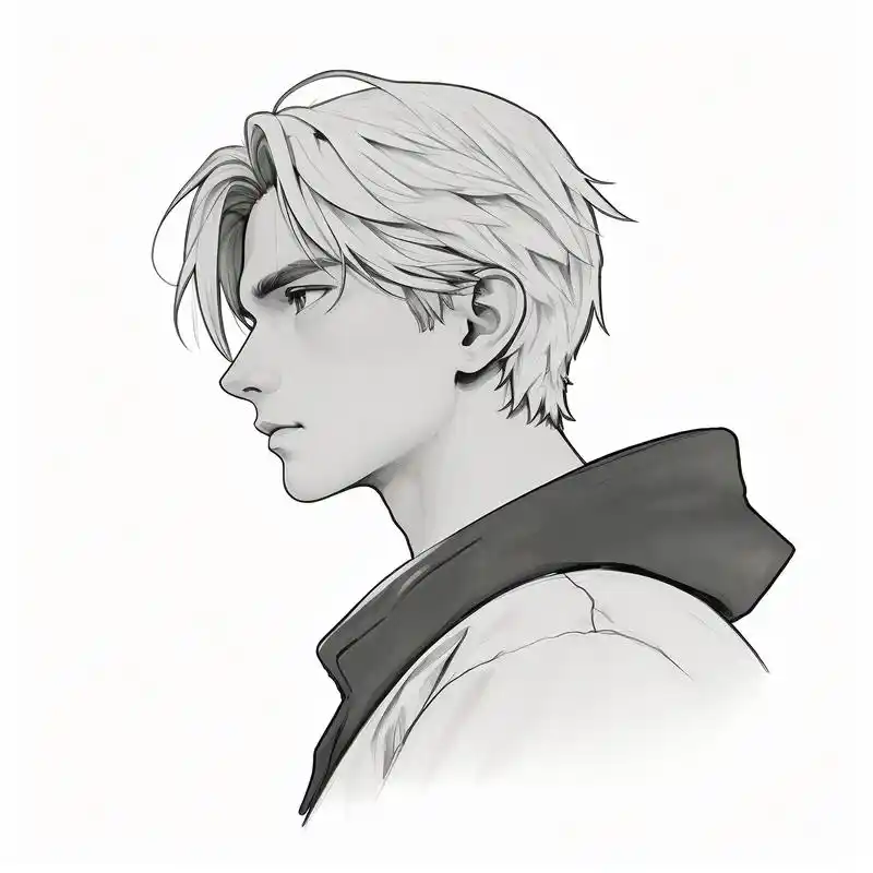 96手绘成熟魅力男士头像98 探索手绘艺术的魅力,以成熟男人为主题