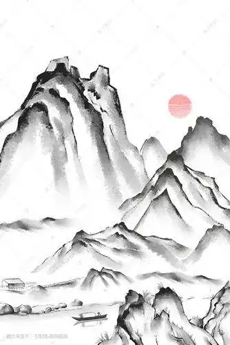 山水怎么画怎么画山水画简单又好看