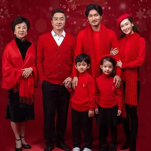 全家福摄影服装主题一家六口家庭装拍照合影90500501051