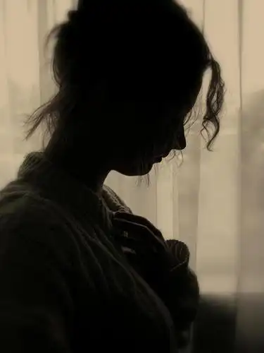 妇女,女孩,安静,秘密,沉默,人,女士