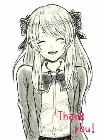 素描画人物女孩简单简笔画