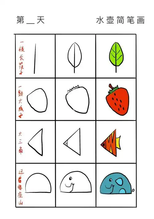 零基础控笔练习小白1分钟画画步骤分解图