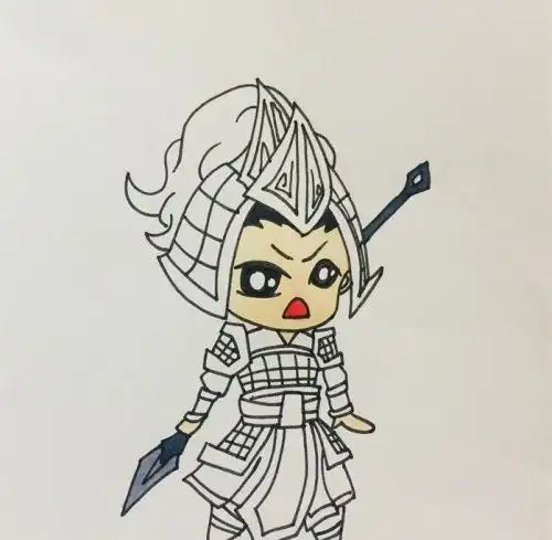 简单卡通古代士兵简笔画步骤霸气古代士兵简笔画怎么画