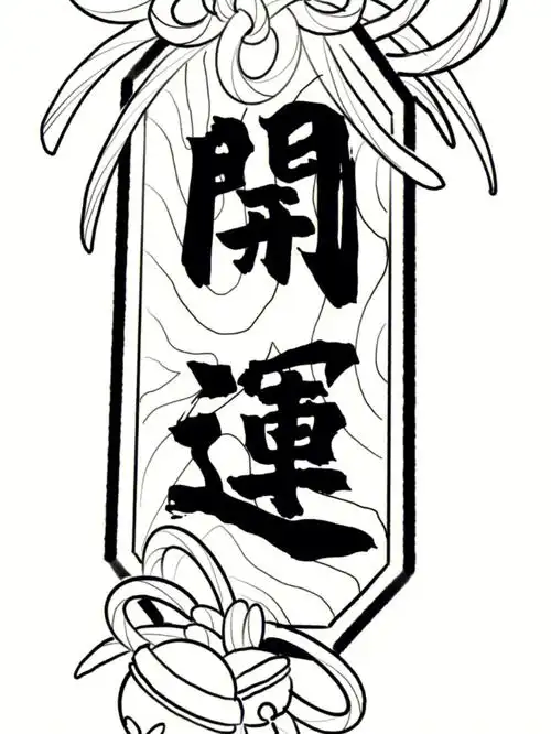 日式小图福牌老传统纹身手稿