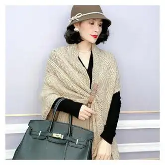 女士丝巾/围巾/披肩>nxdoughnut>nxdoughnut针织披肩女2022新款时尚