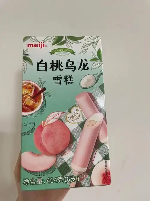 明治白桃乌龙雪糕