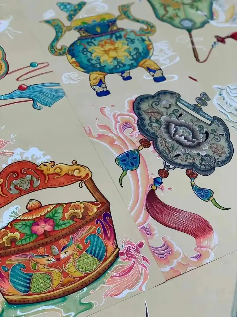 技能方向作品来一波～#一起学画画 #带你走进画里 #国风古韵 - 抖音