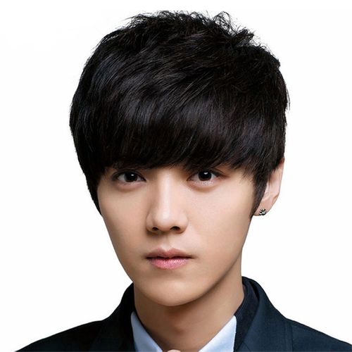 2022新款男士假发正太假发男短发透气发型网红逼真蓬松帅气假发套