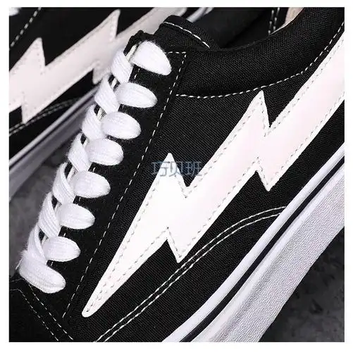 2022新款易烊千玺同款 vision streetwear 低帮帆布鞋 火焰帆布鞋