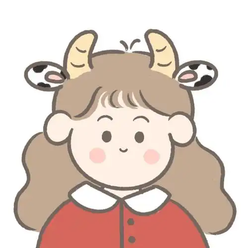 2021牛年小情侣专用手绘头像两张一组