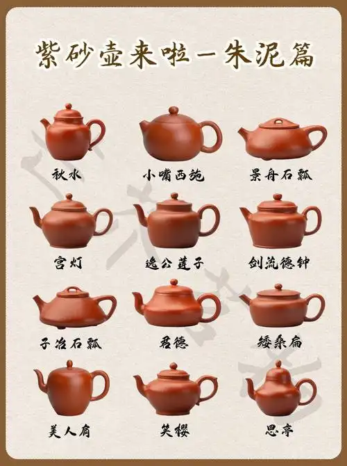 上新7512款朱泥壶丨每一把都是经典壶形