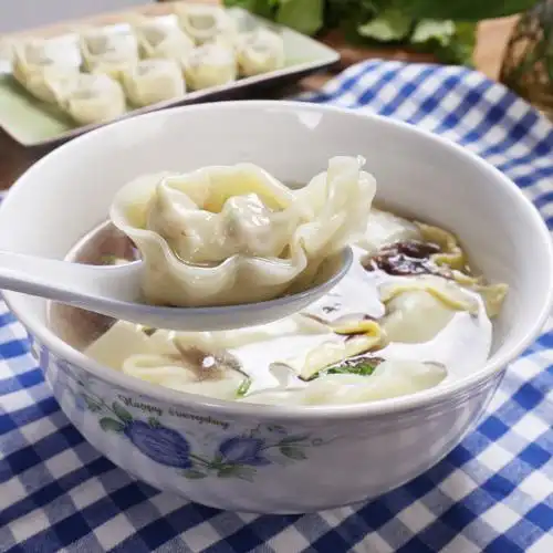 田园时蔬鲜肉手工大馄饨荠菜青菜混沌12只装方便速冻点心顺丰生鲜